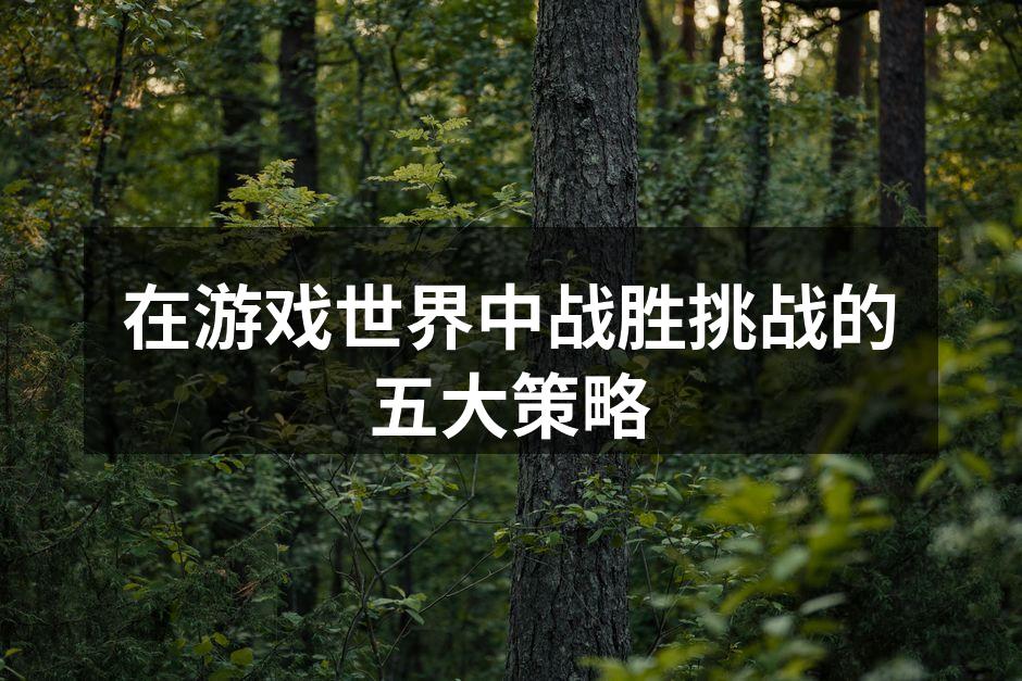 在游戏世界中战胜挑战的五大策略